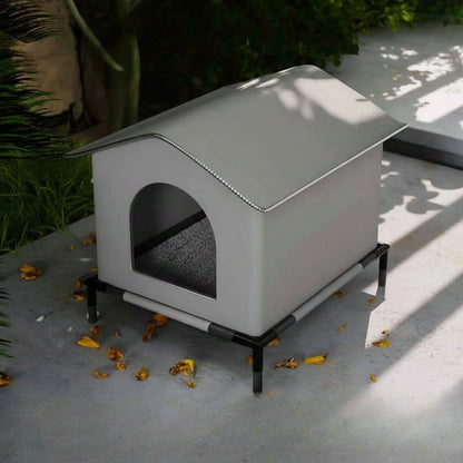 Waterproof Outdoor Pet House – Foldable Warm Cat and Dog Shelter for Winter Sleeping and Protection