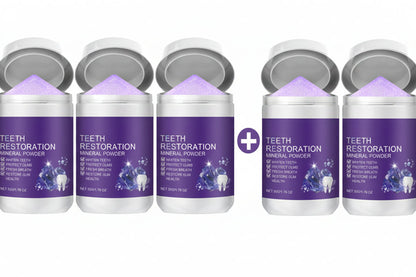 Teeth Restoration Mineral Powder – Advanced Tooth Repair Powder for Enamel Care, Whitening and Stronger Healthy Looking Teeth.