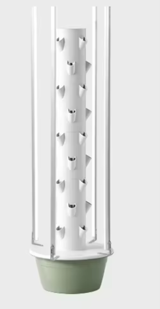 Hydroponic Tower Growing System – Vertical Soilless Planter with LED Grow Light and Intelligent Timer for Indoor Vegetables, Herbs and Space-Saving Gardening