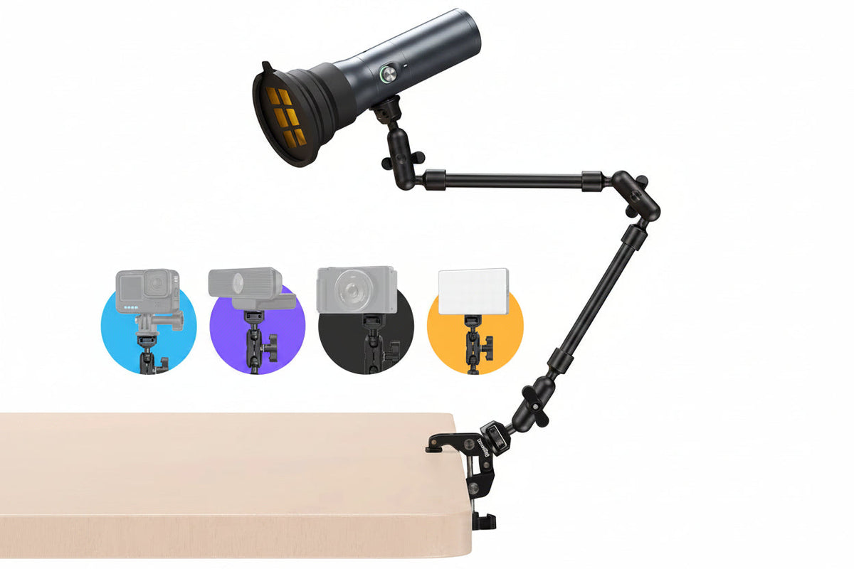 RGB Video Light Phptography Flashlight– RF 10C 7500mAh Rechargeable Photography Fill Light with Four-Color Modes and 20 Creative Lighting Effects