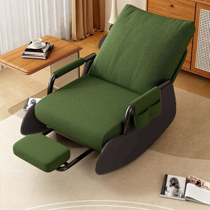 Adjustable Lazy Rocking Chair – Ergonomic Foldable Recliner for Living Rooms, Balconies and Lounges with Comfortable Resting and Relaxation Support