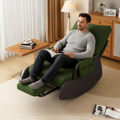 Adjustable Lazy Rocking Chair – Ergonomic Foldable Recliner for Living Rooms, Balconies and Lounges with Comfortable Resting and Relaxation Support