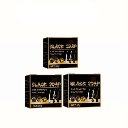 Polygonum Hair Care Soap Set-Nourishing Anti Dandruff Shampoo Bar for Healthy Scalp Hair Repair and Dark Hair Support