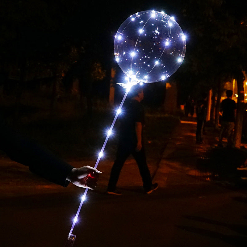 LED BoBo Balloon Set – Light Up Bubble Balloons with Flashing Handles for Christmas Parties, Birthdays and Event Decorations