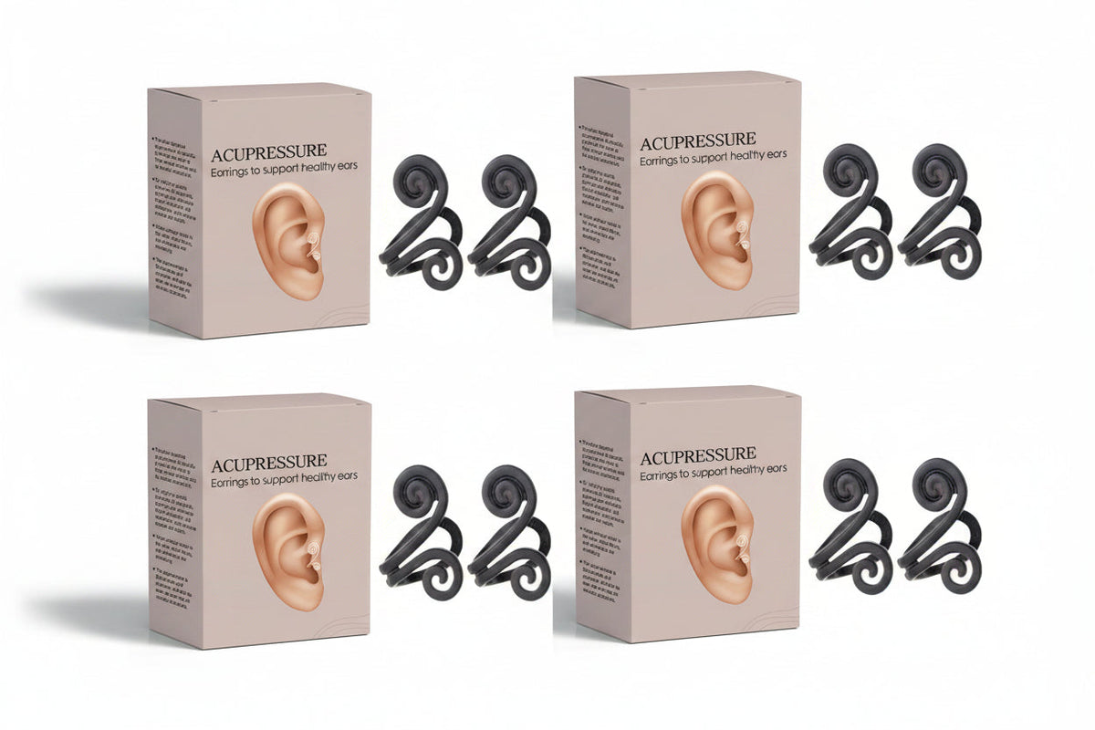 Tinnitus Relief Earrings – Anti-Tinnitus Ear Sleeves and Earring Stoppers for Soothing Ear Pressure, Comfort and Discreet Everyday Ear Support
