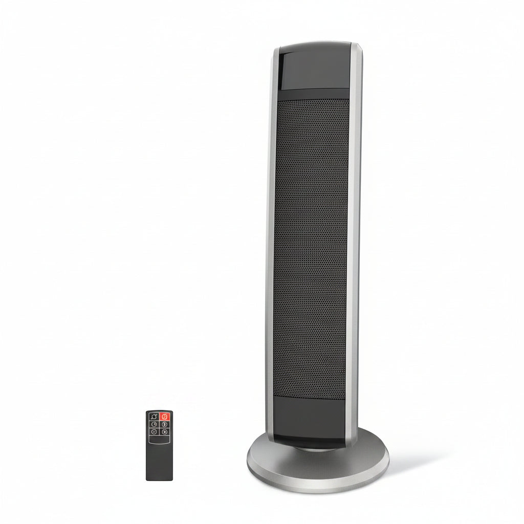 Digital Ceramic Tower Heater - 1500W Room Heater with Remote Control, Timer and Adjustable Thermostat