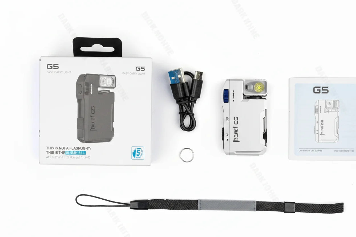 Portable Magnetic EDC Flashlight – 400 Lumen USB-C Rechargeable LED Work Light with Strong Magnet for Camping and Emergency Use