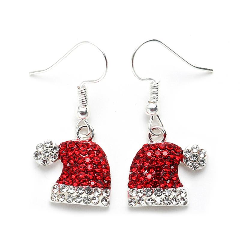 Christmas Tree Drop Earrings – Cute Snowman Holiday Dangle Jewelry for Women, Parties and Festive Gift Giving