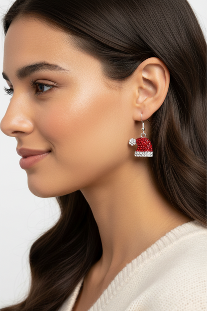 Christmas Tree Drop Earrings – Cute Snowman Holiday Dangle Jewelry for Women, Parties and Festive Gift Giving