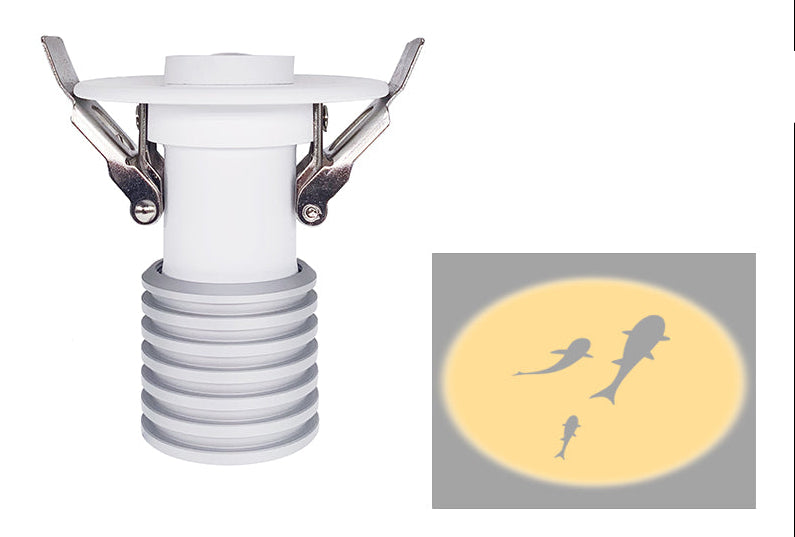 Nordic Projection Ceiling Light – LED Fish Pattern Ceiling Lamp for Bedroom, Living Room, Hallway and Modern Home Lighting