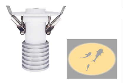 Nordic Projection Ceiling Light – LED Fish Pattern Ceiling Lamp for Bedroom, Living Room, Hallway and Modern Home Lighting
