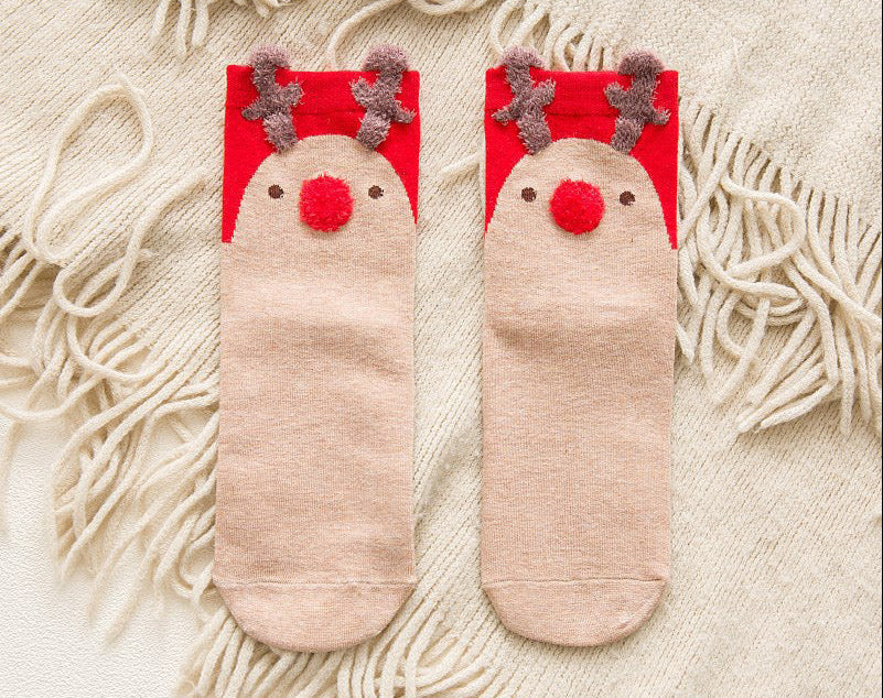 Cartoon Christmas Sock Ornaments – Festive Hanging Decorations for Christmas Trees, Gifts, Home Displays and Holiday Parties