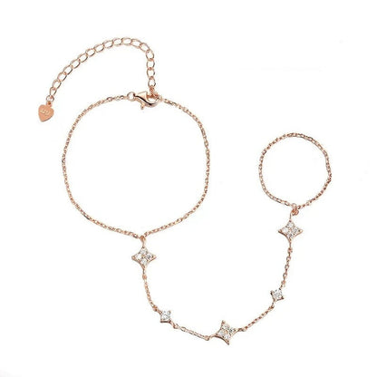 Gold-Plated Certified Moissanite Bracelet – 14K Adjustable 14-21cm S925 Sterling Silver Lab Diamond-Look Chain Jewelry for Women, Girls and Elegant Gifts
