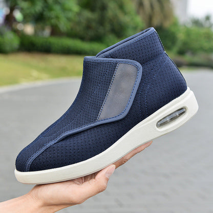 Orthopedic Winter Walking Shoes – Wide Width Diabetic Boots with Warm Wool Lining for Swollen Feet and Everyday Comfort
