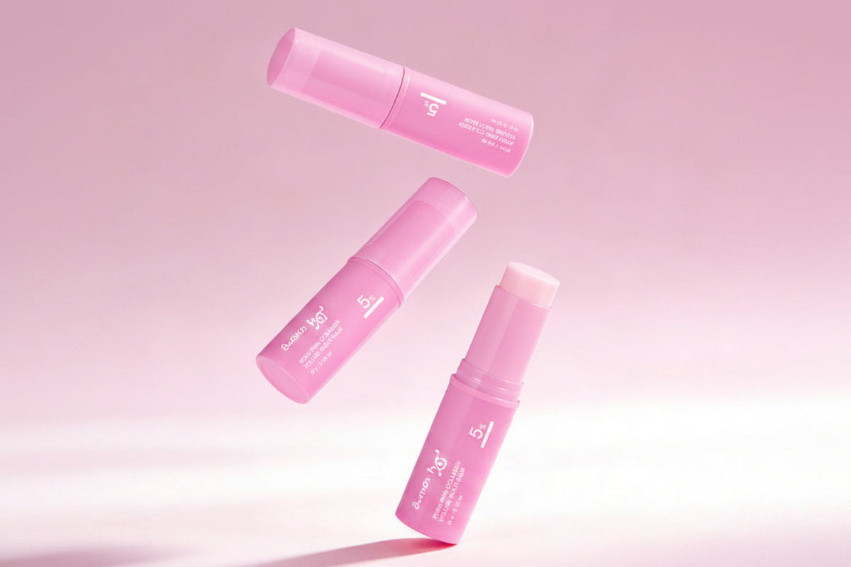 Pink Collagen Multi Balm Stick – Deep Hydrating Facial Moisturizer for Brightening, Plumping, Smoothing and Everyday Korean Skincare