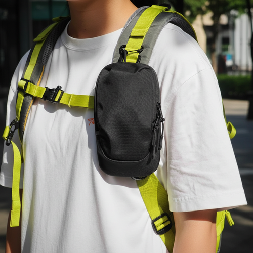 Backpack Strap Phone Pouch – Lightweight Water-Resistant Shoulder Storage Bag for Hiking, Travel and Outdoor Essentials with Easy-Access Compact Design