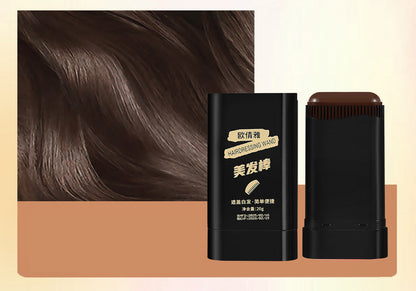 Temporary Hair Color Touch Up Stick-Instant Gray Coverage Pen for Hair and Beard Coloring Anywhere Anytime