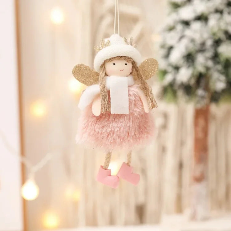 Angel Christmas Tree Ornament – Elegant Hanging Doll Decoration for Festive Trees, Holiday Parties and Seasonal Home Decor