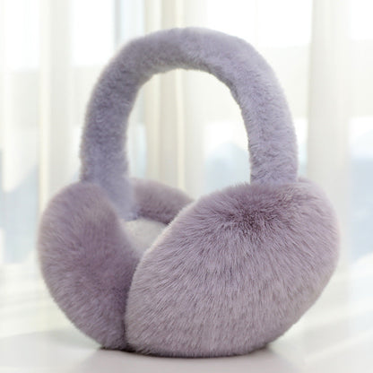 Women's Plush Winter Earmuffs – Foldable Soft Ear Warmers for Outdoor Travel, Daily Wear and Cold Weather Protection