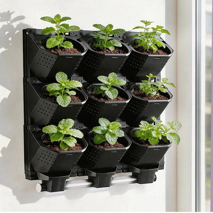 Vertical Wall Planter Box – Single-Hole Indoor Outdoor Flowerpot for Space-Saving Green Walls, Shopping Displays, Home Gardens and Creative Plant Decor