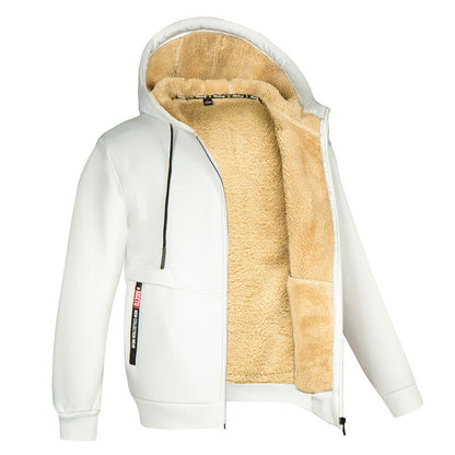 Men's Full Zip Fleece Hoodie - Casual Winter Jacket for Streetwear, Sports and Everyday Comfort