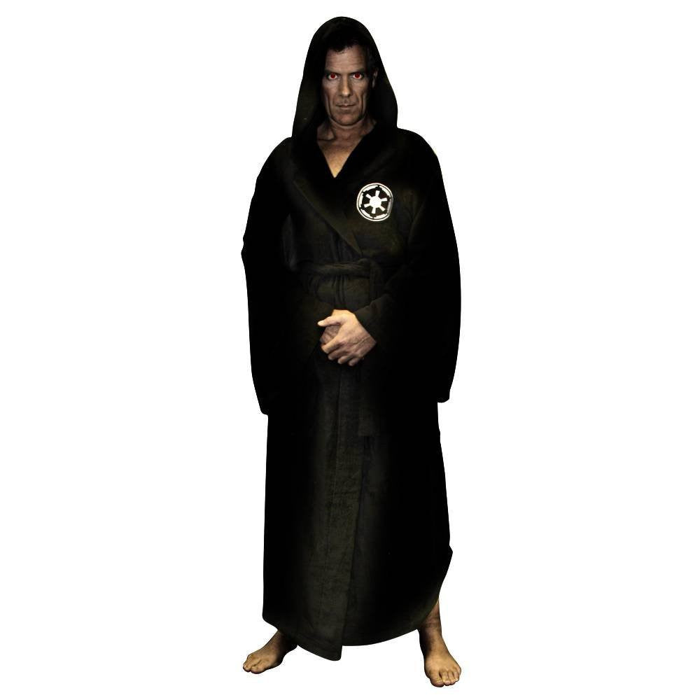 Men's Hooded Flannel Bathrobe - Thick Winter Dressing Gown for Home Comfort and Relaxing Evenings