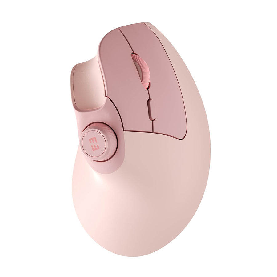 Ergonomic Wireless Mouse – Rechargeable Bluetooth and 2.4G Vertical Mouse with Quiet Clicks and Volume Knob for PC