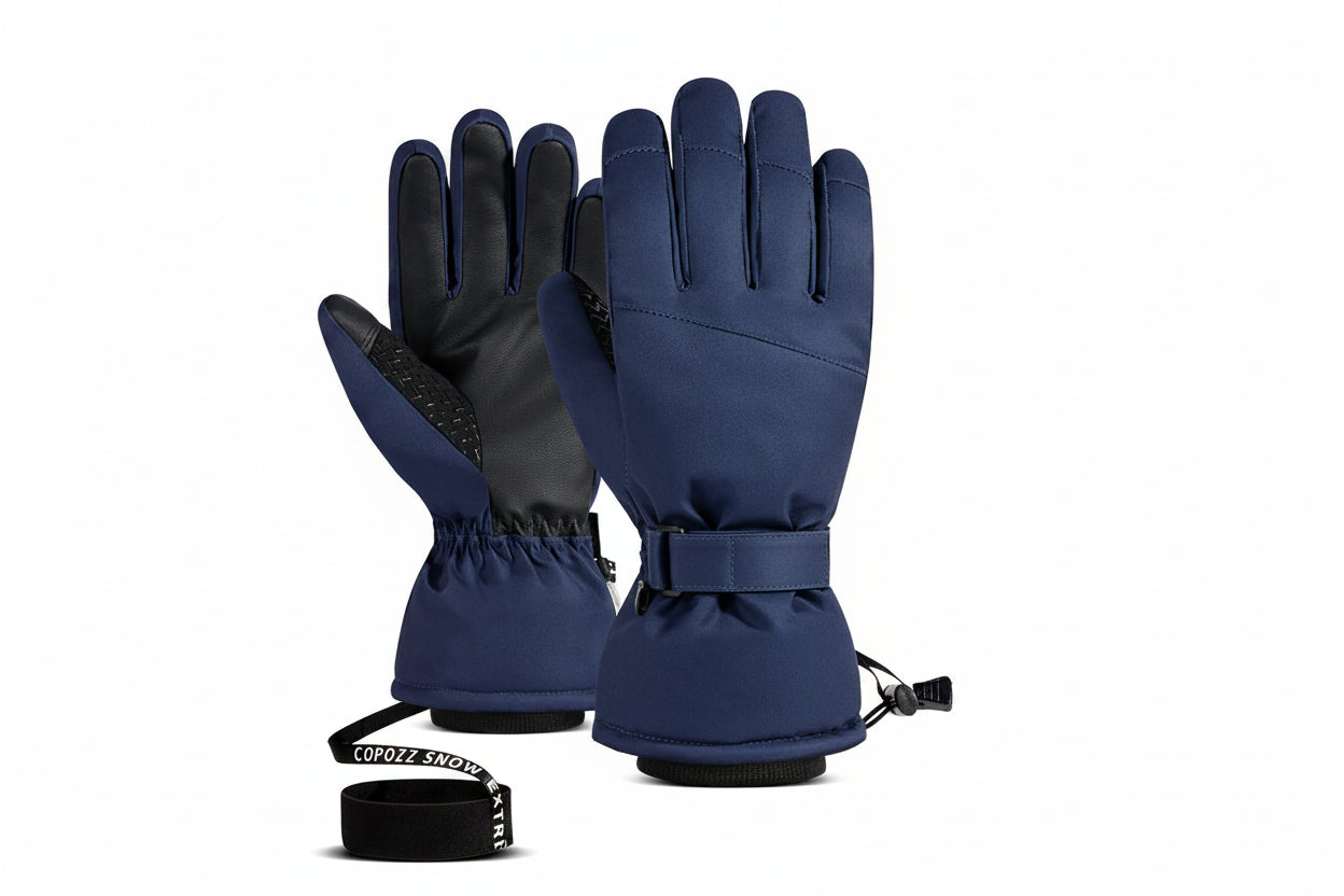 Winter Ski Gloves - Waterproof Windproof Thermal Snowboard and Motorcycle Riding Gloves for Men and Women, Lightweight Cold Weather Protection