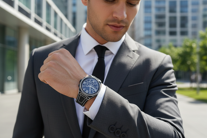 Men’s Fashion Quartz Watch – Waterproof Luminous Manga-Style Wristwatch with Silicone Strap for Everyday Casual Wear, Stylish Gifting and Modern Accessories