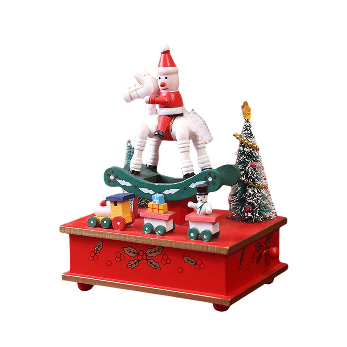 Christmas Collectible Music Box – Decorative Holiday Ornament with Festive Melody for Seasonal Home Display and Gift Giving