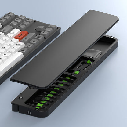 Multifunctional Cleaning Kit – 22-in-1 Multifunction Keyboard, Leather and Sponge Cleaning Tools with Ergonomic Wrist Rest for Office Desks and Electronics
