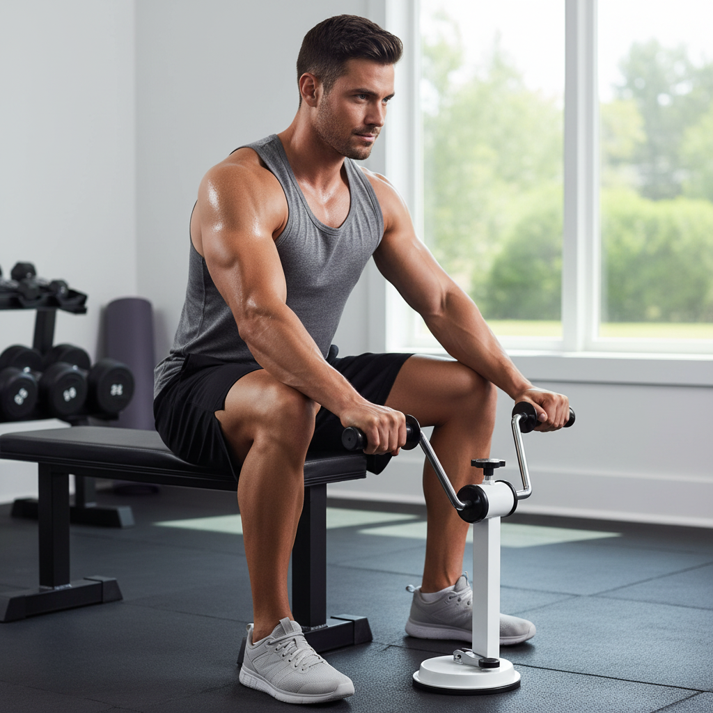 Portable Arm Exercise Bike – Adjustable Resistance Rehabilitation Trainer for Shoulder, Hand and Upper Body Recovery