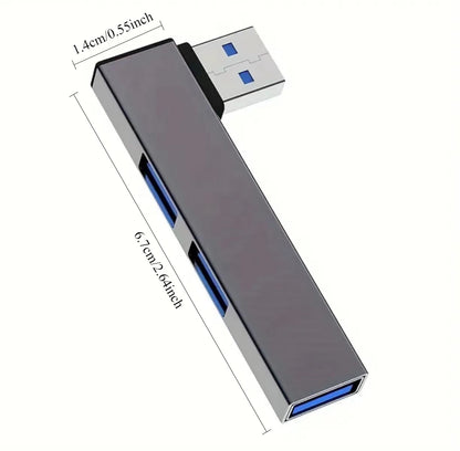 USB-C Hub Adapter – 3-Port USB 3.0 Type-C OTG Splitter for MacBook, Lenovo, Xiaomi and Other Laptops, Tablets and Computers