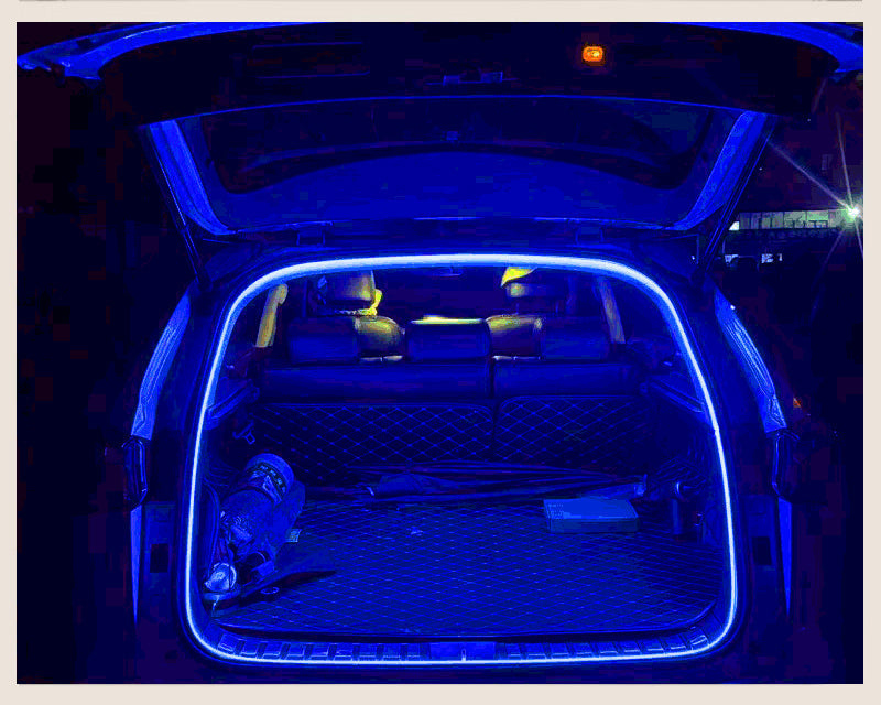 LED Car Trunk Light Strip - Automatic Sensor Tailgate Lighting for Interior Decoration, Enhanced Visibility and Stylish Ambience