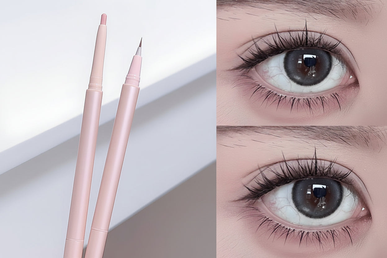 Double End Makeup Pen – Lying Silkworm Highlighter and Contour Stick for Bright Eyes and Natural Definition