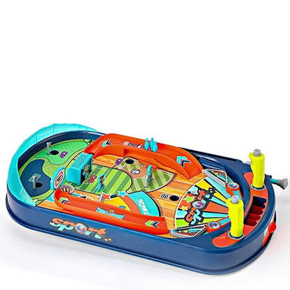 Pinball Soccer Board Game - Interactive Tabletop Marble Battle Game for Kids, Families and Party Entertainment