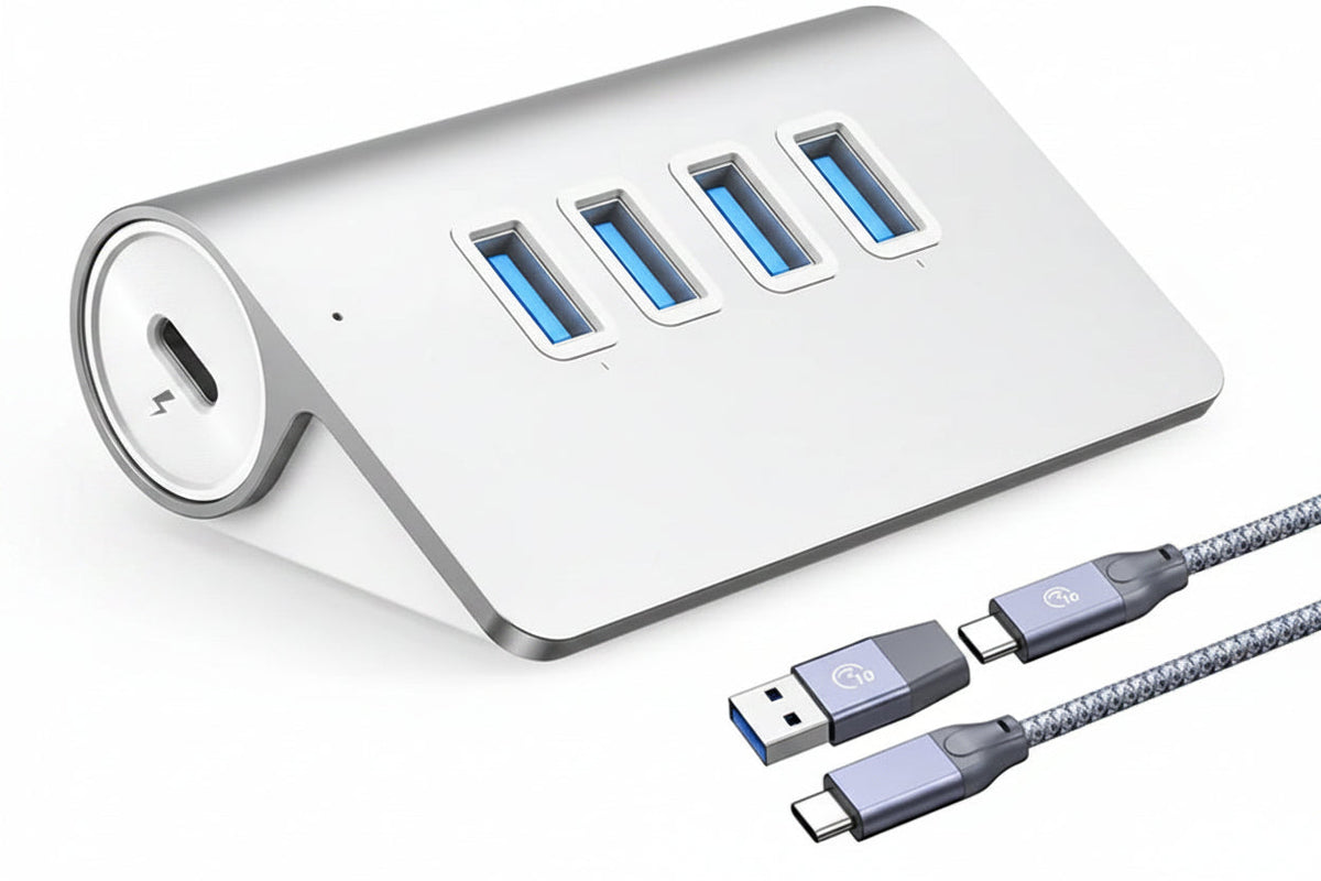 USB 3.2 Hub Splitter – 4/7-Port USB-A and Type-C Docking Station with Card Reader, Charging and Switch Adapter for MacBook PC Laptop