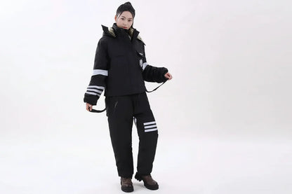 Graphene Lined Winter Suit - Windproof Thermal Motorcycle and Ski Outfit for Extreme Cold Weather Protection