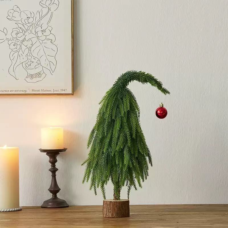 Mini Christmas Tree Decoration – Customizable PVC Desktop Tree for Indoor Parties, Office Desks and Holiday Home Decor