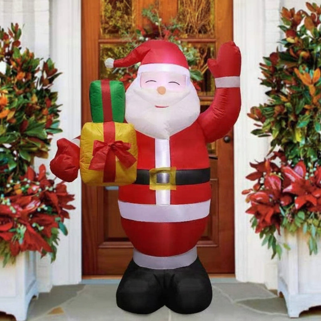 Inflatable Christmas Snowman – 8FT LED Outdoor Yard Decoration for Gardens, Lawns and Holiday Celebrations