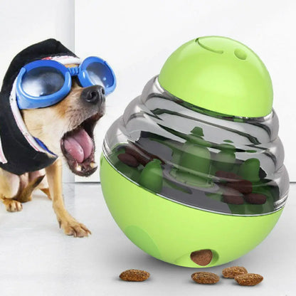 Interactive Dog Treat Ball - Slow Feeder Tumbler Puzzle Toy for Mental Stimulation, Enrichment and Healthy Pet Feeding