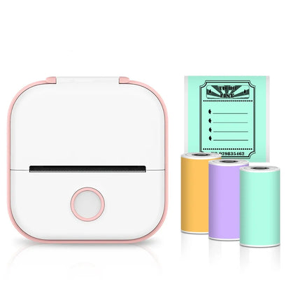 Wireless Mini Thermal Printer-Portable Pocket Sticker Printer for Journals Notes DIY Crafts and Student Organization