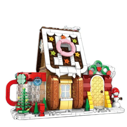 Winter Village Building Block Set – Christmas House Model Bricks for Creative Display, Family Building and Holiday Gifts
