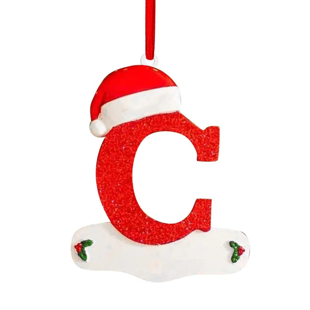 Personalized Christmas Letter Ornaments – DIY Alphabet Tree Pendants for Custom Holiday Names, Gifts and Family Decorations