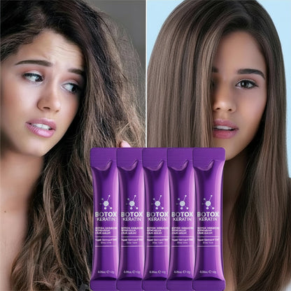 Keratin Hair Repair Mask – Deep Conditioning Treatment for Frizzy Damaged Hair with Silky Smooth Shine in Seconds