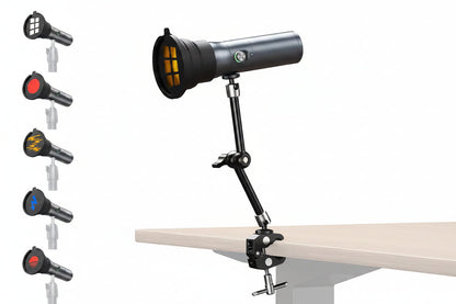 RGB Video Light Phptography Flashlight– RF 10C 7500mAh Rechargeable Photography Fill Light with Four-Color Modes and 20 Creative Lighting Effects