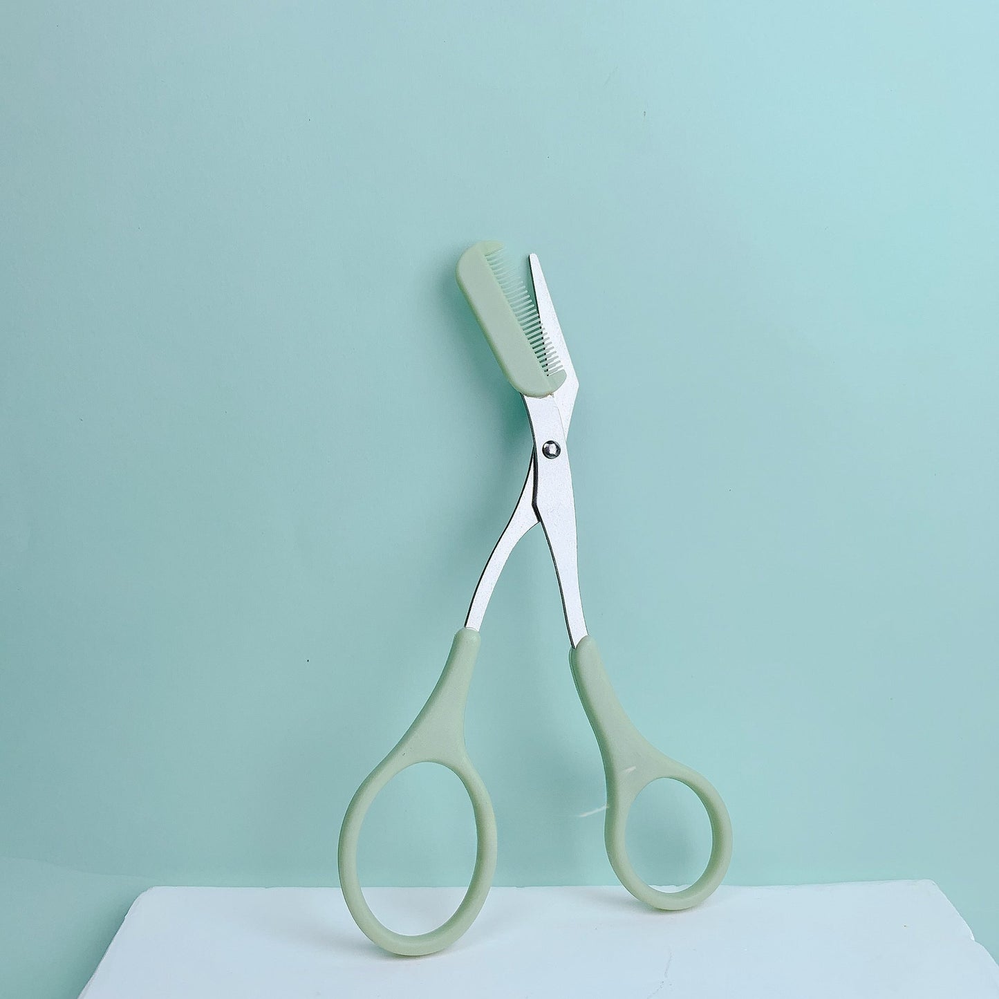 Eyebrow Trimming Scissors with Comb - Stainless Steel Precision Grooming Tool for Shaping, Styling and Perfect Brows