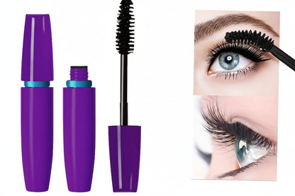 Waterproof Fiber Mascara - 4D Thickening Lengthening Curling Lash Makeup for Long Lasting Volume and Definition