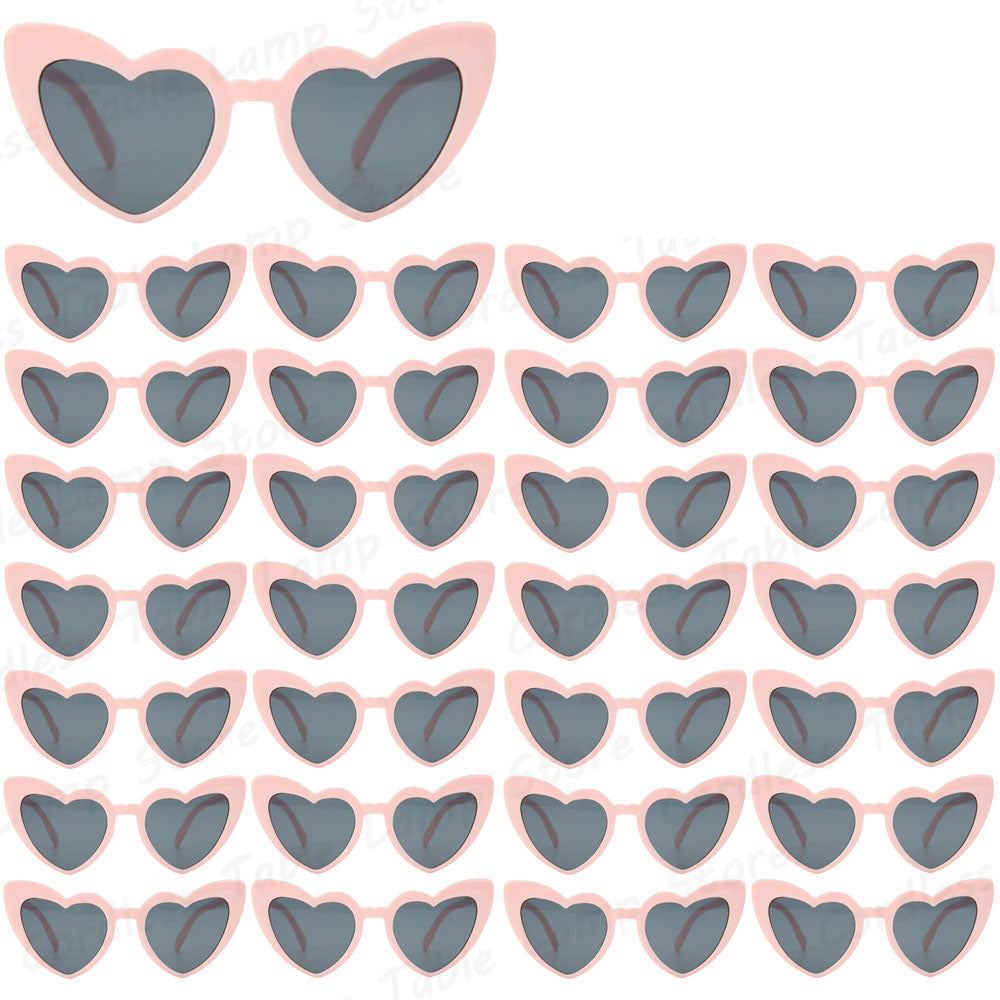 Wedding Heart Sunglasses Set - Trendy Bride and Bridesmaid Party Favors for Weddings, Hen Nights and Celebrations