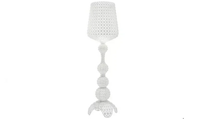 Italian Acrylic Floor Lamp – Designer Hollow Goblet LED Standing Light for Living Room, Bedroom and Luxury Interior Decor